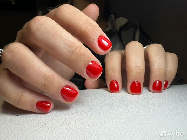 Маникюр наращивание ногтей