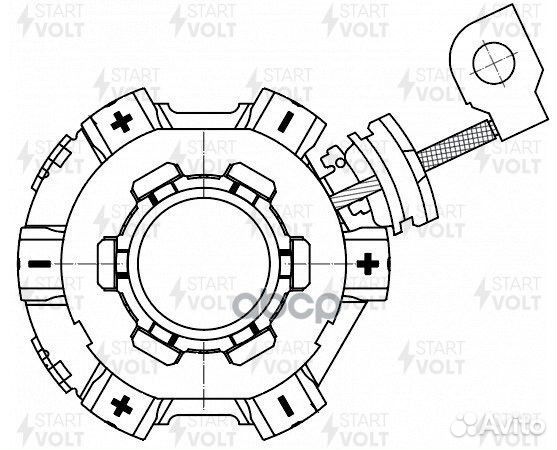 Узел щеточный стартера VBS 1009 startvolt