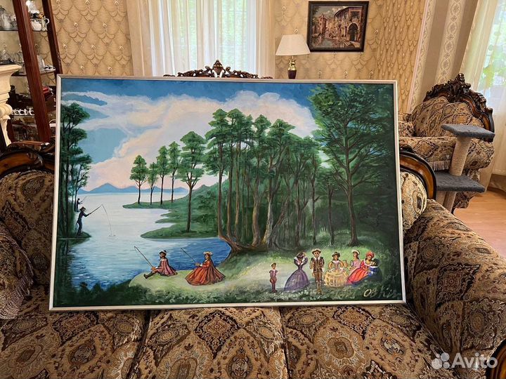 Картина холст пейзаж 96х145