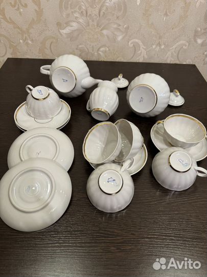 Чайный сервиз, новый. Дулевский фарфор