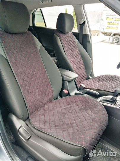 Накидки на сиденья гитара алька. черные с красным