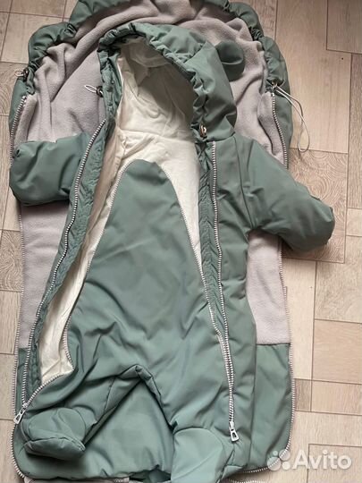 Зимний комбинезон с конвертом 56-62