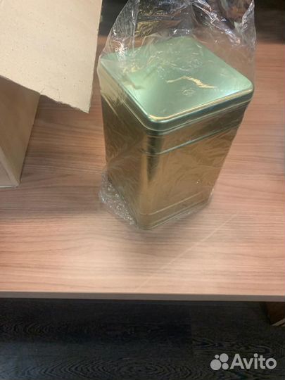 Банка для чая металлическая (с окошком)