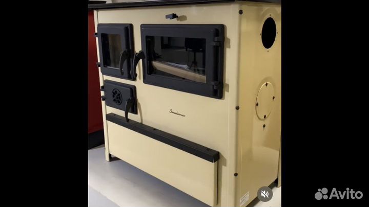 Печь с духовкой и плитой