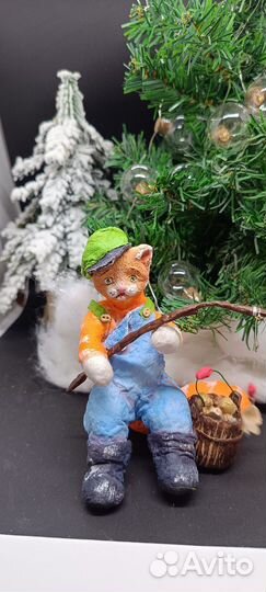 Ватные елочные игрушки