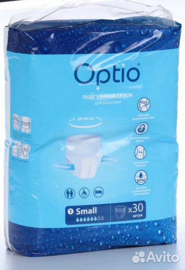 Подгузники-трусы Оптио для взрослых