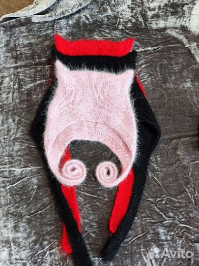 Шапка чепчик с ушками