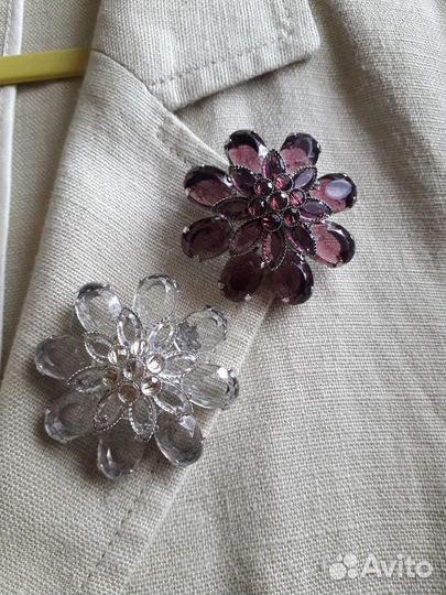 Брошь цветок, винтаж