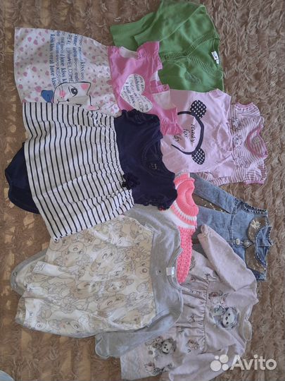 Одежда и обувь для девочки пакетом