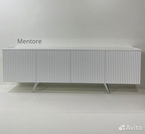 Тумба тв Bravo в белом цвете / 1600х400х300 мм