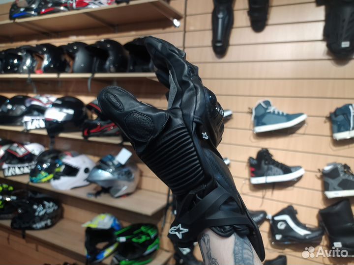 Перчатки экип на мото с защитой