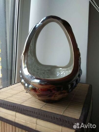 Корзина,ваза для фруктов керамика СССР