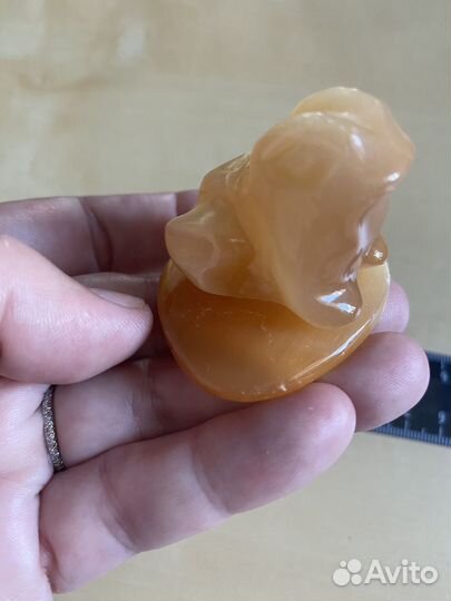 Сувенир фигурка лягушка селенит