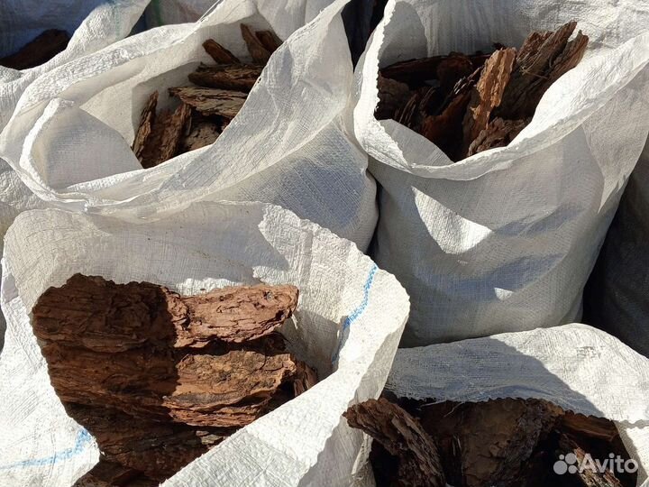 Кора (мульча) сосны, лиственницы