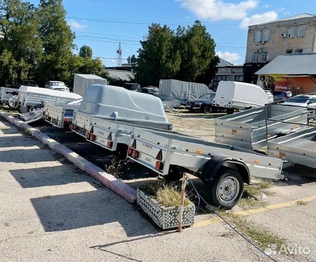 Прицеп оцинкованный с высоким бортом (2 борта)