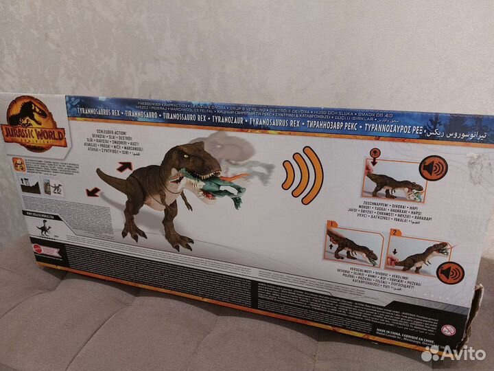 Jurassic World Свирепый динозавр Ти-Рекс большой