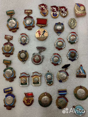 Значки СССР спортивные