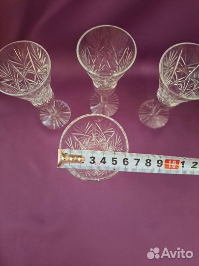 Рюмки на ножке хрусталь СССР