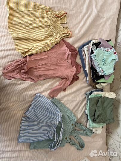Пакет вещей на девочку 74 80 размер