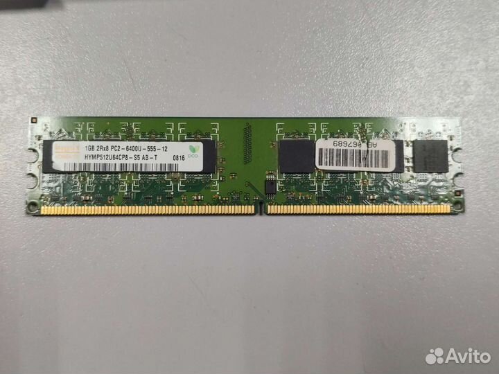Оперативная память 1gb 2rx8 pc2-6400u-555-12 ddr2