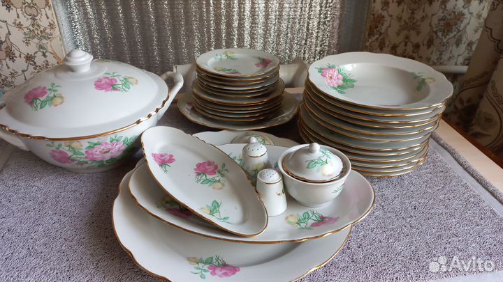 Посуда, столовый сервиз для большой семьи, СССР