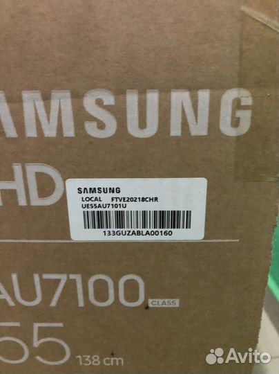 Телевизор samsung 55 UE55AU7101ucce