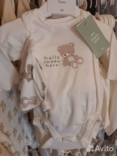 Одежда для новорожденных малышей hm 56 62 68 74