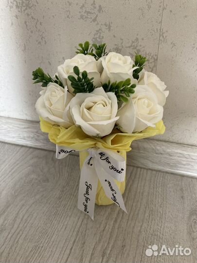 Букеты из мыльных роз