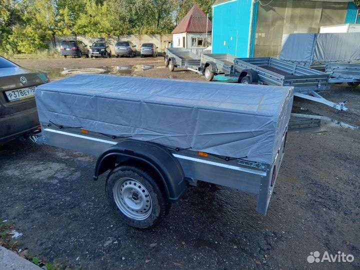 Автоприцеп дачный мзса 817700. Тент и каркас 50 см