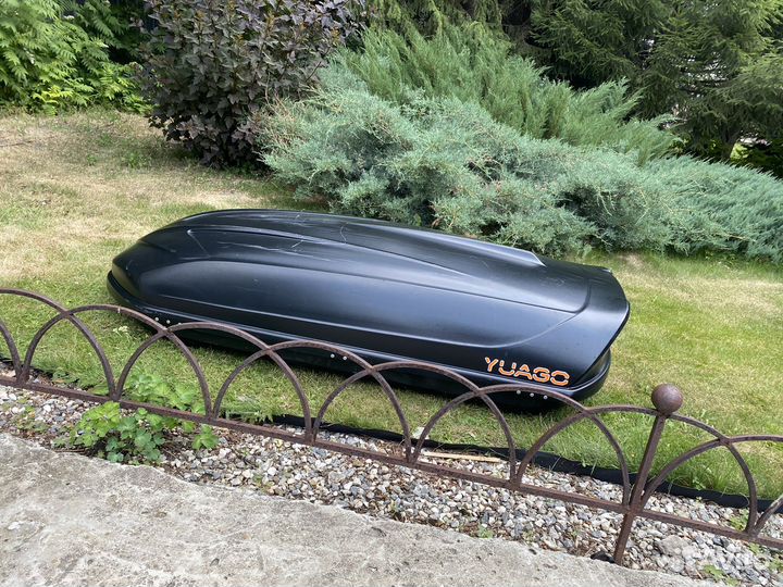 Авто бокс на крышу yuago + крепление универсальное