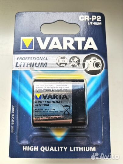 Батарейка Varta Professional Lithium 6V