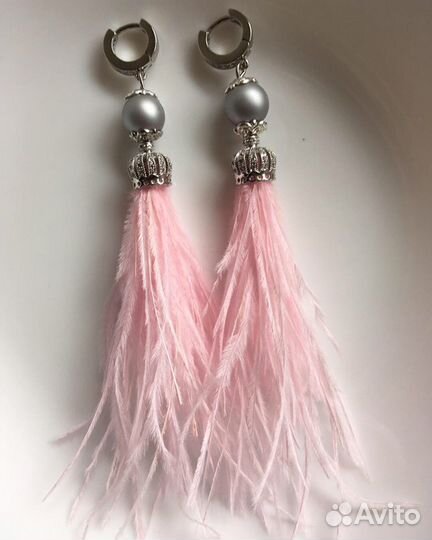 Серьги-перья