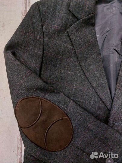 Костюм школьный серый в клетку р.110-146