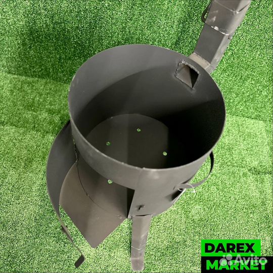 Печь с дымоходом 10л