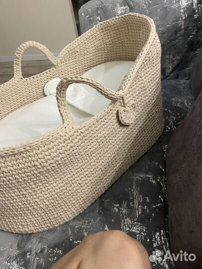 Вязаная Люлька сумка переноска для малышей