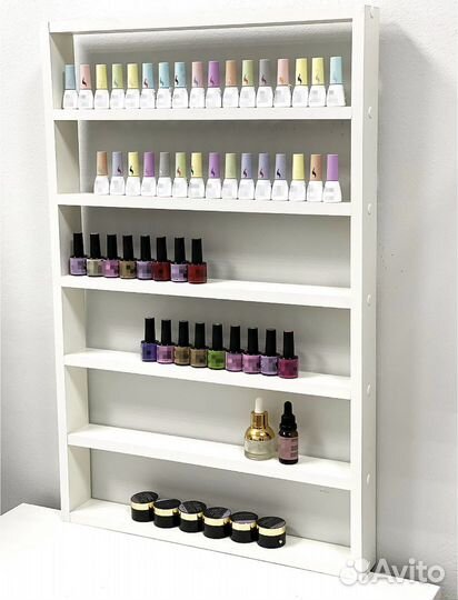 Стеллаж полка новая для гель-лаков подвесная