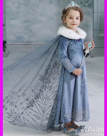 Новогодний костюм для девочки эльза