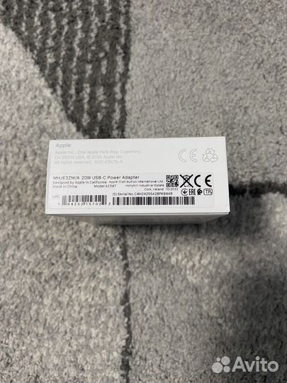 Адаптер Apple USB type-C 20w оригинал