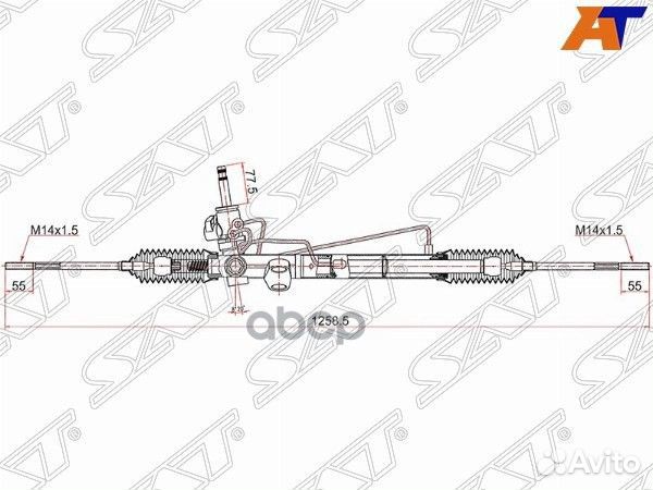Рейка рулевая MMC lancer LHD CS/CT# 03- LHD