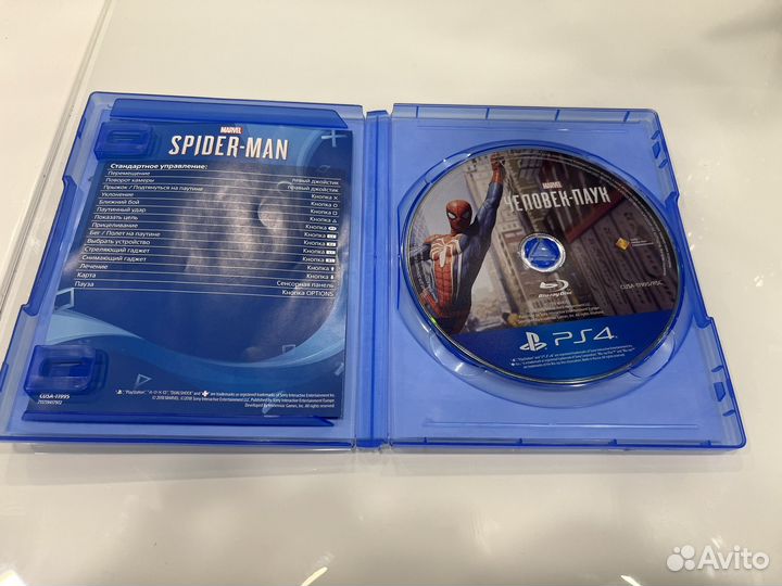 Игра (диск) на ps4 Spider-man (человек паук)