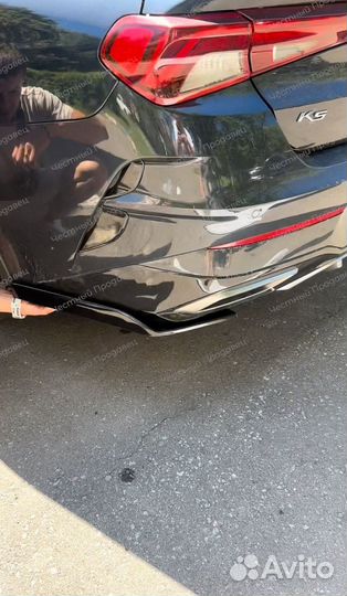 Накладки на задний бампер Kia k5