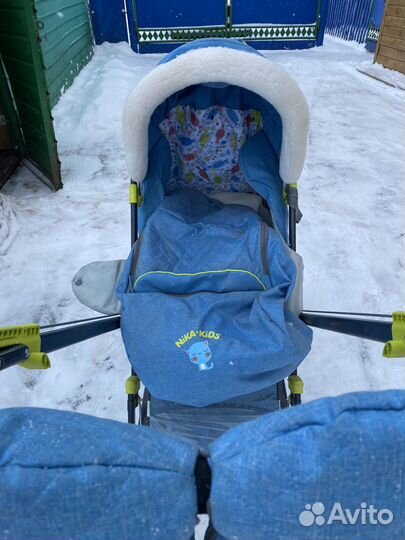 Сани коляска детские ника