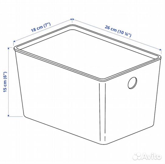 Контейнер kuggis IKEA 26*18*15