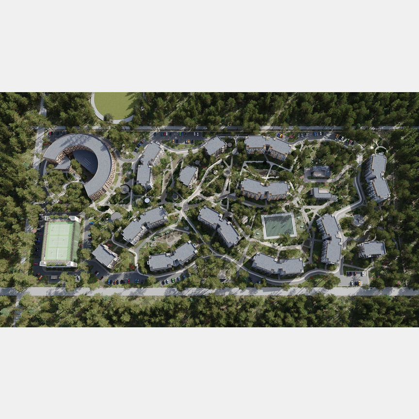 2-к. апартаменты, 57 м², 5/6 эт.