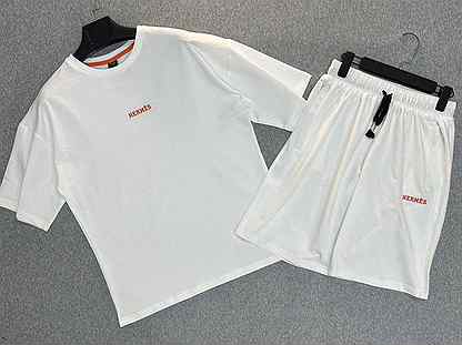 Спортивный костюм hermes (футболка + шорты )