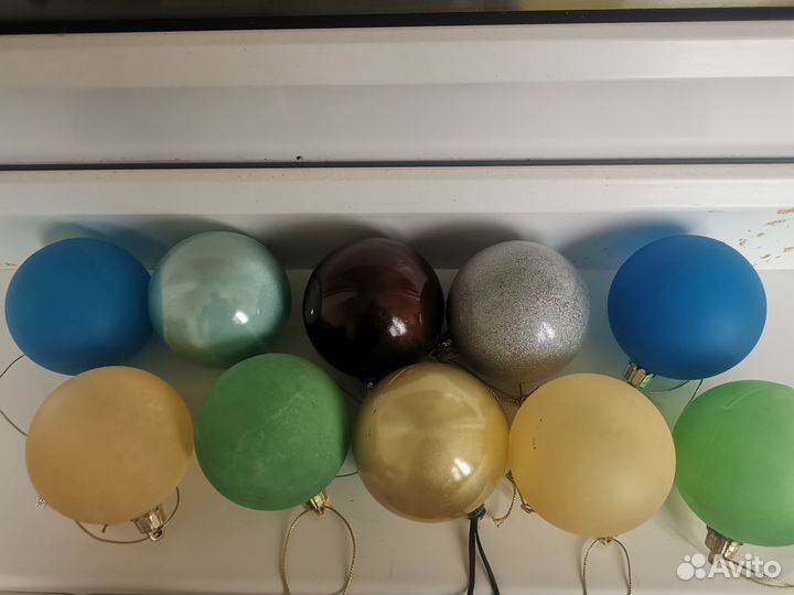 Новогодние шарики 10 шт