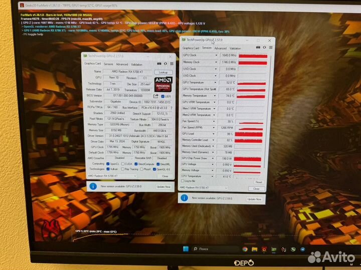 RX 5700XT Gigabyte aorus 8Gb