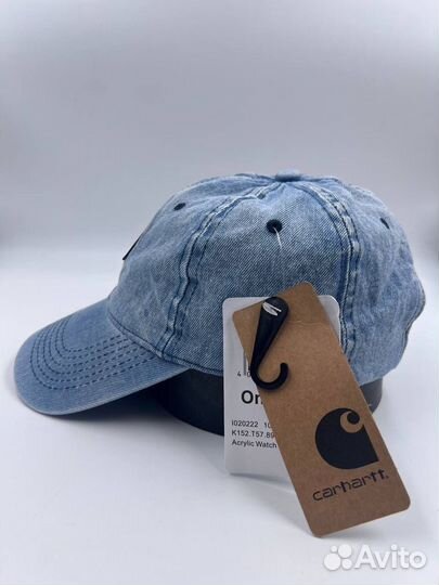 Кепка бейсболка Carhartt WIP denim джинсовая