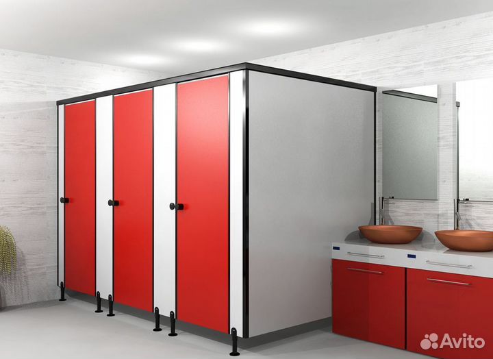 Перегородки сантехнические для санузлов