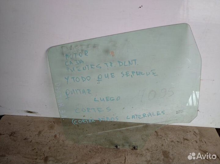 Стекло заднее левое Renault Duster 2012-2021